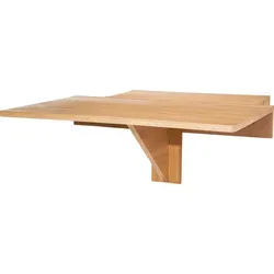Spetebo Klappbarer Holz Wandtisch - 60 x 40 cm - Esszimmertisch aus nachhaltigem Bambus, platzsparend und individuell höhenverstellbar. Ideal als Küchentisch, Schreibtisch oder Esstisch mit einer maximalen Belastbarkeit von 60 kg.