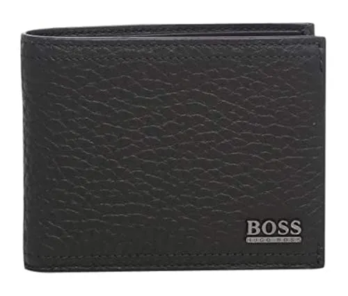 BOSS Herren Geldbörse Manprio aus 100% Leder in Schwarz - Elegante Geldbörse in hochwertiger Geschenkverpackung. Mit 5 Kartenfächern und Münzfach, ideal für stilbewusste Herren. Maße: 12cm x 9,5cm x 2,0cm.