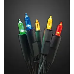 LED Lichterkette bunt 35 Kerzen Deko Innen Party Beleuchtung Terasse Balkon IP20
