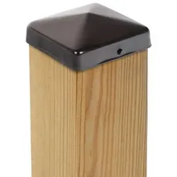 ROG-Gardenline Pfostenkappe (10 St) - Gartenzäune, robuste Stahlkappen in elegantem Schwarz für perfekten Schutz und ansprechende Optik Ihrer Zaunpfosten.