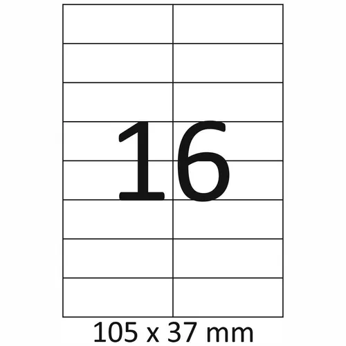 Etiketten A4 105 x 37mm 100 Blatt = 1600 Stück