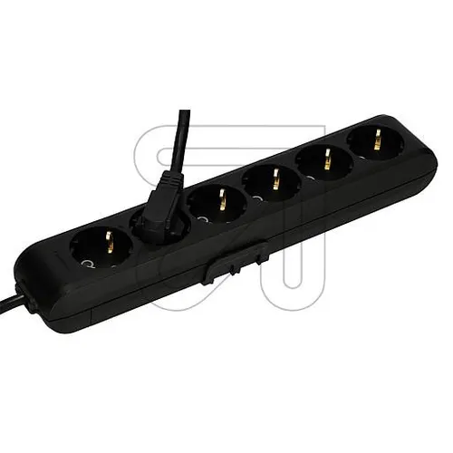 Panasonic Steckdosenleiste 6-fach schwarz 1,5m