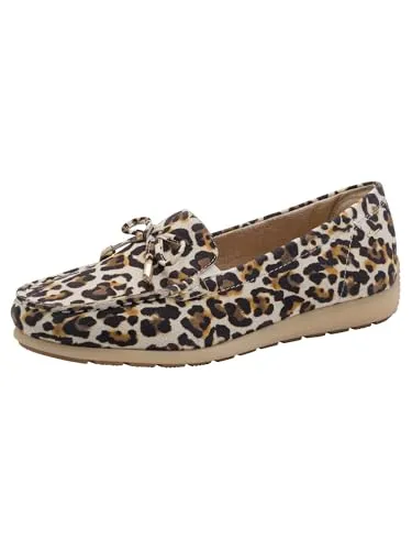 Tamaris Comfort Damen Moccassin 8-84600-44 BEIGE Leo (beige, 38 EU)