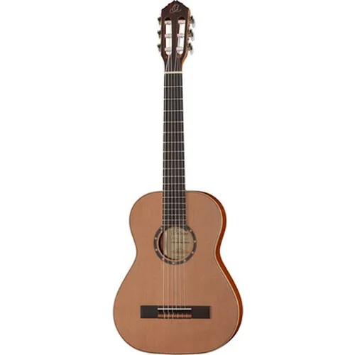 Ortega R122-1/2 B-Stock Konzertgitarre - B-Stock Konzertgitarre in 1/2 Größe mit Zederndecke und Sapele-Korpus, ideal für Kinder und Einsteiger, inklusive Gig Bag und voller Garantie.