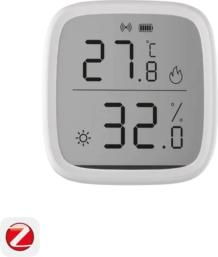 Sonoff SNZB-02D Zigbee LCD Smart Temperatur- und Luftfeuchtigkeitssensor - Sensoren & Bewegungsmelder: Präzise Temperatur- und Luftfeuchtigkeitsmessung für Ihr Smart Home, kompatibel mit Amazon Alexa und SmartThings.