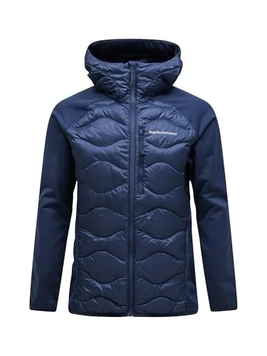 Peak Performance Herren Helium Down Hybrid Hoodie Jacke - Blue Shadow, XL - Funktionsjacken, leicht und warm mit Hybrid-Technologie für optimalen Komfort bei Outdoor-Aktivitäten.