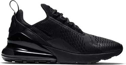 Nike Air Max 270 Herren Sneaker Schwarz - 44.5 EU - Sneaker für Herren mit 4.5 cm Absatzhöhe, ideal für den Alltag und Beruf. Bequeme Textil-Innensohle und Gummi-Laufsohle sorgen für optimalen Tragekomfort.
