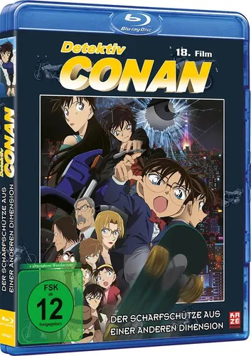 Detektiv Conan: Der Scharfschütze aus einer anderen Dimension - 18. Film - [Blu-ray] - Spannender Action-Krimi für Fans, freigegeben ab 12 Jahren und ideal für einen Filmabend.