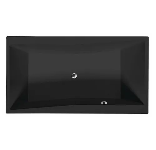 QUEST Rechteckwanne 180x100x49cm, schwarz matt - Designer Badewanne in edlem Schwarz, perfekt für entspannende Bäder zu zweit. Mit höhenverstellbaren Wannenfüßen und einem großzügigen Fassungsvermögen von 447 Litern.