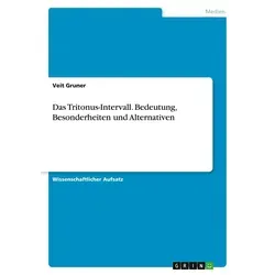 Das Tritonus-Intervall. Bedeutung Besonderheiten und Alternativen von Veit Gruner / GRIN Verlag / Taschenbuch