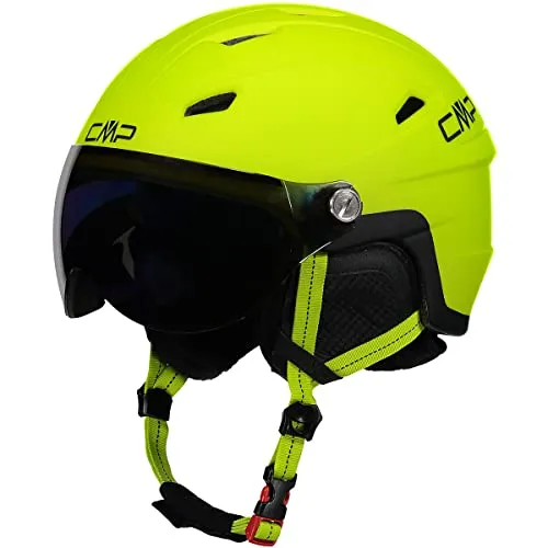 CMP WA-2 Ski Helmet With Visor apple (E533) XL - Skihelm & Snowboardhelm mit abnehmbarem, kratzfestem Visier für optimalen UV-Schutz und 14 Belüftungsöffnungen für besten Komfort beim Skifahren.