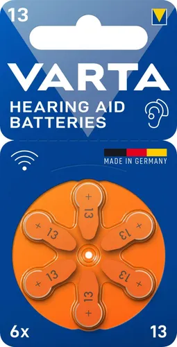 Batterien Varta, Zinc Air, Hearing Aid, 13, PR48, 1.4V, 10 Packungen a. 6 Stück