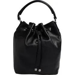 LaMarthe Damenhandtasche 164007 - Schwarz mit abnehmbarem Riemen - Elegante LaMarthe Damenhandtasche aus hochwertigem italienischem Leder. Mit abnehmbarem Riemen und praktischem Innenfutter für stilvolle Organisation. Ideal für Abendessen, Stadtbummel oder besondere Anlässe.
