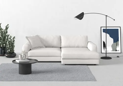 TRENDMANUFAKTUR Ecksofa Bourbon, Mega Designsofa mit tollem Sitzkomfort, Breite 250cm, L-Form, extra tiefe Sitzfläche, wahlweise mit Sitztiefenverstellung
