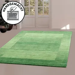 THEKO Wollteppich Gabbeh Super, Handweb Teppich - Teppich aus 100% Wolle, handgewebt und ideal für Schlafzimmer oder Wohnzimmer. Besonders wärmeisolierend für eine fußwarme Wohnatmosphäre.