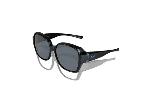 ActiveSol Überziehsonnenbrille Hera Oversize, Schwarz - Sportbrillen mit polarisierenden Gläsern für optimalen Blendschutz und UV 400 Schutz. Ideal für stilbewusste Sportler, die Komfort und Eleganz schätzen.