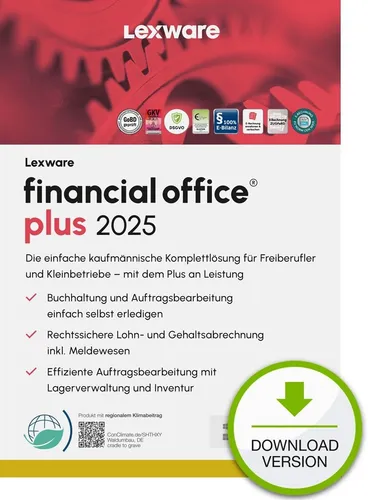 Lexware financial office plus 2025 - ABO-Jahresversion  - Download (ESD)