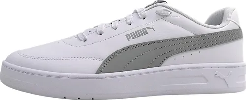 Sneaker PUMA "COURT CLASSIC CLEAN", Gr. 44, puma weiß, gray echo - Sportliche Sneaker aus Synthetik mit SoftFoam+ Innensohle für optimale Dämpfung und Komfort. Ideal für Court Vibes und jeden Style.