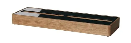 Sigel Visitenkartenhalter VA201 aus Eichenholz und Acryl - Eingebettete Prozessoren & Steuerungen - edler Visitenkartenhalter aus massivem Eichenholz und schwarzem Acryl, perfekt für die Präsentation von bis zu 60 Karten.