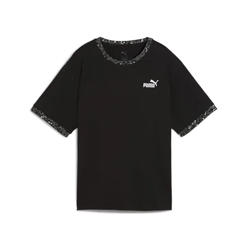 PUMA ESS Graphic Animal Relaxed Tee Schwarz - Stylisches und bequemes T-Shirt für den lässigen Look, ideal für den Alltag und Freizeitaktivitäten.