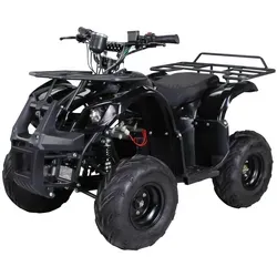 Elektro-Kinderquad S-8 Farmer, Midi-Quad mit 1000 Watt, Scheiben-/Trommelbremsen, bis 20 km/h, ab 8 (Schwarz)