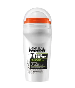 L'Oréal Men Expert Shirt Control Anti-Transpirant Roll-On 50 ml - Deodorant für bis zu 48 Stunden Trockenschutz, speziell gegen Schweißflecken entwickelt, ideal für Beruf, Sport und Dates.