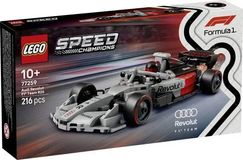 LEGO® Speed Champions 77259 - Audi Revolut F1® Team R26 - Vollständiges Set mit 216 Teilen für kreative Bauabenteuer. Ideal für Fans ab 10 Jahren, um spannende Rennaction nachzustellen.