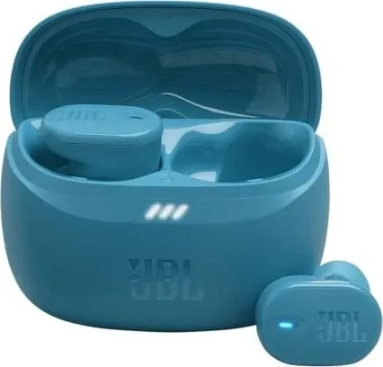 JBL Tune Buds 2 - In-ear Kopfhörer Bluetooth in Türkis - Kopfhörer mit JBL Pure Bass Sound und adaptivem Noise-Cancelling für bis zu 48 Stunden Wiedergabezeit. Ideal für ungestörtes Hören bei jedem Wetter dank IP54 Schutz.