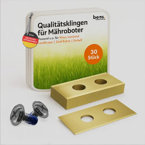 30x beos® Ersatzmesser - Worx, Kress, Einhell, LandXcape