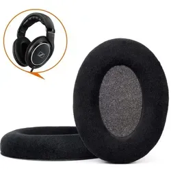 Ersatz Ohrpolster für Sennheiser HD599/HD598/SE/CS/SR/HD569/Game Zero/Game One  Schwarz  Paar - Schwarz