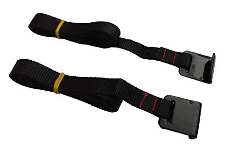Peruzzo Gurt 100mm mit Haken 2er Satz - Schwarz - Zubehör für Gepäckträger und Dachboxen, ideal zum Sichern von Fahrrädern beim Transport dank strapazierfähigem Material und praktischen Haken.