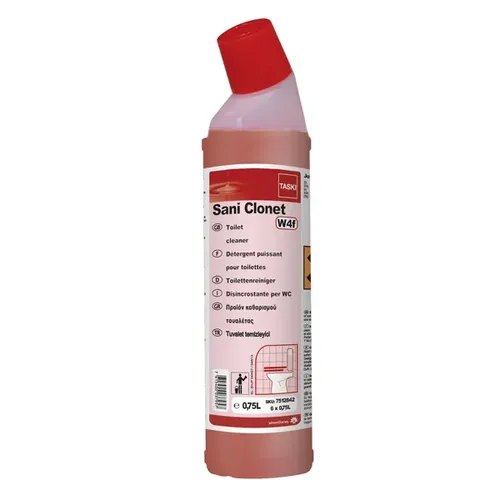 WC-Reiniger Diversey Taski Sani Clonet W4f 750 ml effektiver flüssiger WC Reiniger 7512842