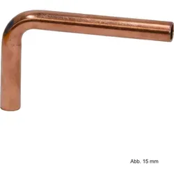 Mapress Kupfer Passbogen 90 Grad, Außendurchmesser 18mm - Geberit