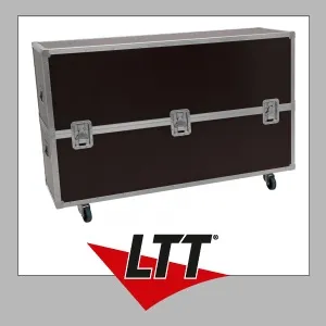 ROADINGER Flightcase 2x LCD ZL75 - Robustes Flightcase aus 10 mm Birkenmultiplexholz, ideal für den sicheren Transport von LCDs. Mit Lenkrollen für einfache Mobilität und hochwertiger Markenhardware.