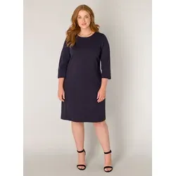Etuikleid "Addy" - Formstabiler Viskosemix in Navy Dark Blue, Gr. 50 - Etuikleider für modebewusste Frauen, die Komfort und Stil vereinen. Der hohe Dehnungsfaktor des Rippstricks sorgt für eine perfekte Passform.