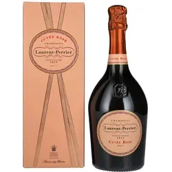Laurent Perrier Champagne CUVÉE ROSÉ Brut 12% Vol. 0,75l - Eleganter Rosé-Champagner, der mit fruchtigen Aromen von Himbeeren und Johannisbeeren begeistert. Ideal zu asiatischer Küche und Desserts, in edler Geschenkbox.