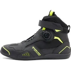 REBELHORN Spark II Motorradstiefel für Damen und Herren - Motorradschutzstiefel mit ATOP Schnell-Schnürsystem für optimalen Halt und verstärkten Knöchelprotektoren für höchste Sicherheit beim Fahren.