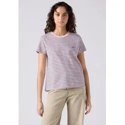 Levi's Lse_Perfect Tee Coriander Stripe Fragran - Stylisches Shirt mit einzigartigem Streifenmuster, ideal für lässige Outfits und bequemes Tragen im Alltag.