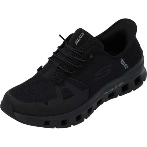 Skechers Slip-Ins Glide Step Pro Sneaker Herren - Schwarz, Größe 41 - Bequeme Slip-On Sneaker aus Funktionsstrick mit Hands-Free-Slip-Ins-Konstruktion für einfaches An- und Ausziehen sowie Glide-Step Zwischensohle für optimalen Komfort.