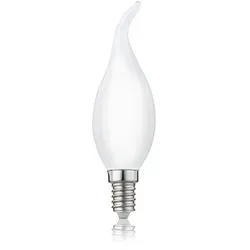 LED Birne Glühlampe Leuchtmittel C35 Lampe E14 Warmweiß 2700 K 2,5W matt 1 Stück