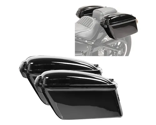 Craftride Koffer Chopper Seitenkoffer Oregon 12l (Paar) - Stilvolle Hartschalenkoffer für Chopper mit 12 Litern Volumen pro Koffer. Robuste ABS-Oberfläche in hochglänzendem Schwarz für sicheren Gepäcktransport. Lieferung inklusive gleichschließenden Schlössern. Ideal für Bagger-Look!