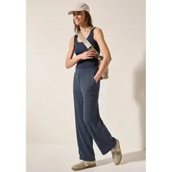 Stoffhose CECIL "Style Neele" Damen XXL, casual blau - Damen Jeans in Struktur-Optik von CECIL, bequem und pflegeleicht dank 76% Polyester. Ideal für zahlreiche Anlässe, von leger bis peppig.
