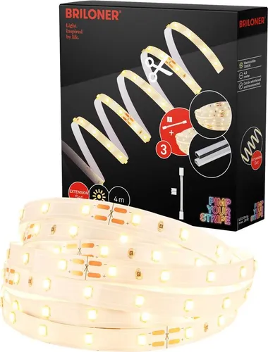 Pimp Your Stripe Erweiterungsset LED Strip 4m, Warmweiß, kürzbar, An/Aus