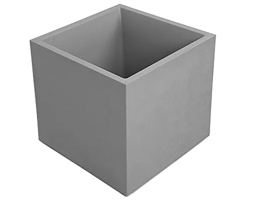 ONDIS24 Blumenkasten Pflanzkübel Vulkan Pierre 50 cm - Wasserspeicher in Basalt-Optik - Garten-Zubehör mit 57 l Fassungsvermögen, ideal für gesunde Pflanzen dank integriertem Wasserspeicher. Stilvolle Vulkanstein-Optik in Grau.