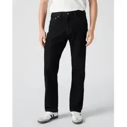 Levi's Herren 505 Regular Fit Jeans Black (Schwarz) 34W/34L - Jeans mit geradem Bein und bequemer Passform, aus einem Hauch Stretch gefertigt für ganztägigen Komfort und Bewegungsfreiheit.
