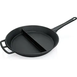 WAS Germany Riesenpfanne Cast Iron Giant Ø 80 cm - Gusseisen Pfanne mit Mittelsteg, ideal für Grillen und große Portionen, perfekt für gesellige Kochabende.