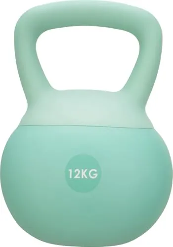 Gymtek® Weiche Kettlebell 12 kg, Handeln für Frauen - 12kg Kugelhantel - Kettlebell Soft, Gewichte Hantel, Kugelgewicht, Home Gym Equipment, Fitness, Krafttraining, Sport Geräte für Zuhause