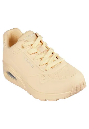 Skechers Damen UNO Stand on Air Sneaker - Orange, 37 EU - Damen-Sneaker mit verstecktem 1 Zoll Absatz und flexiblem Gummiprofil für optimalen Halt, ideal für den ganzen Tag.