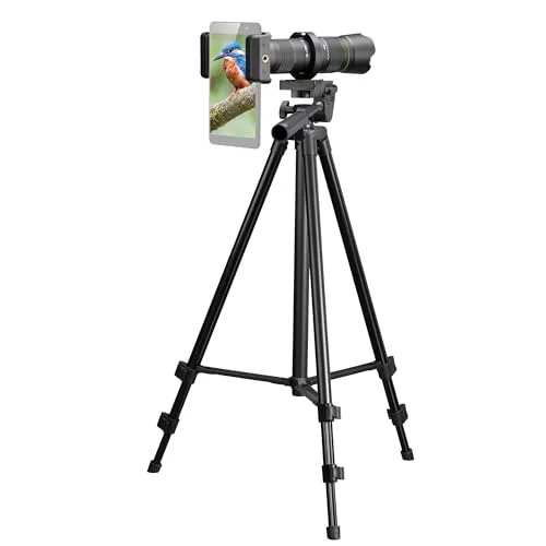 BRESSER Tele-Objektiv für Smartphones Spektiv Spotty - Ferngläser mit Mehrschichtvergütung für klare Sicht, inklusive Stativ und Halterungen für einfaches Fotografieren mit dem Smartphone.