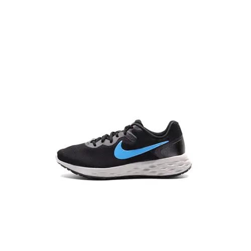 Nike Revolution 6 Straßenlaufschuh für Herren, Black/Laser Blue-Cobblestone, DC3728-012, 43 EU (9.5 US)